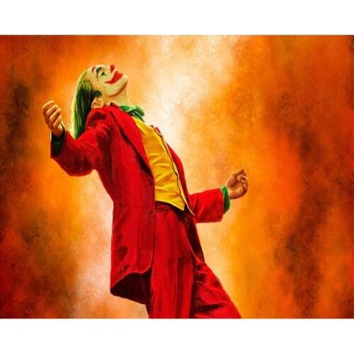 GATYZTORY Frame Zebra DIY Painting By Numbers Clown Figure Wall Art Picture Acrylic Canvas Home Decors Diy Gift Artwork