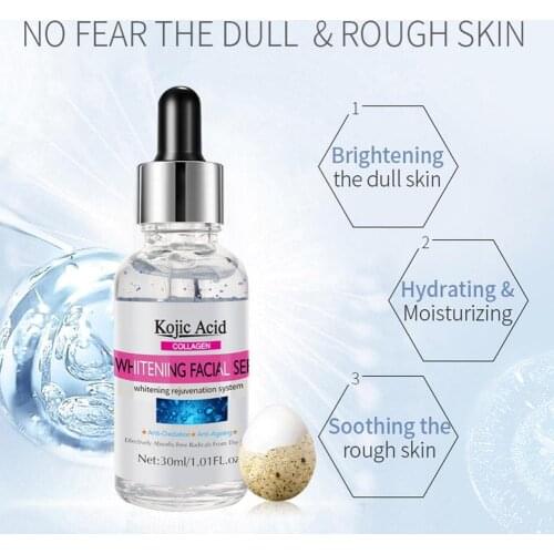 30ml Kojic Acid Collagen Essence Moisturizing, Shrinking Pores, Brightening, Hydrating And Moisturizing The Skin