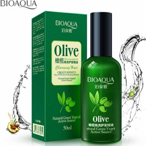 BIOAQUA Disposable Olive Hair Essential Oil Scalp Treatment Hair Conditioner for Dry and Damaged Hair Dyed Straight Hair Care