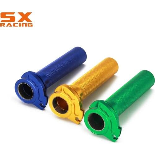 Motorcycle CNC Aluminum Throttle Handle Grips Tube For Yamaha Kawasaki Suzuki KX125 KX250 YZ125 YZ250 RM250 RM125 KX YZ 125 250