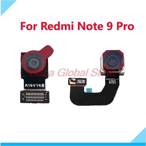 Original Front Facing Smal Rear Big Main Camera For Xiaomi Redmi Note 9 Pro Note9 9Pro Camera Module Flex Cable Spare Parts