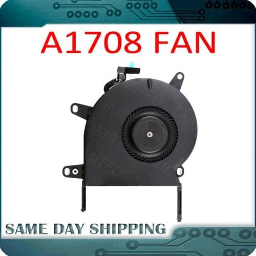 Genuine Laptop A1708 CPU Cooler Cooling Fan for MacBook Pro Retina 13'' A1708 CPU Fan 2016 2017 MLL42 MPXQ2 EMC 2978 EMC 3164