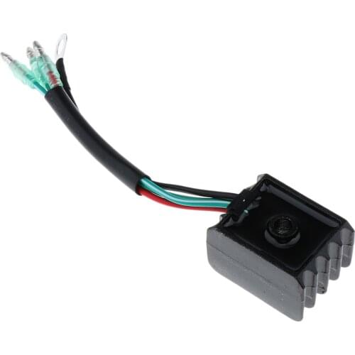 Outboard Rectifier Voltage Regulator For Yamaha 15/30/40/60 Engine, Black