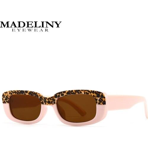 MADELINY Fashion Rectangle Sunglasses Women Retro Brand Designer Black Eyeglasses Women Luxury Brand Square Glasses MA494