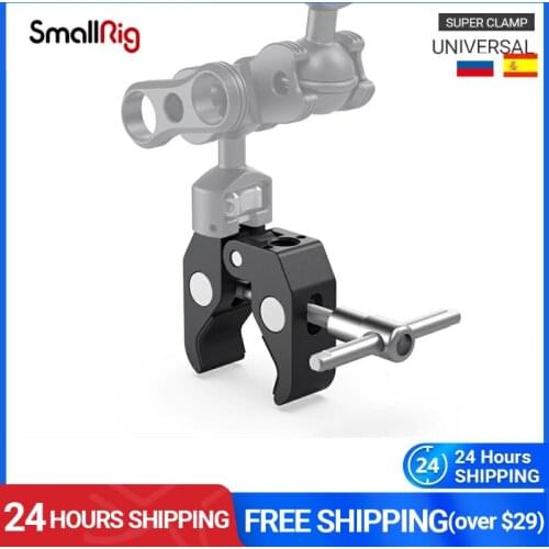 SmallRig Super Clamp with ARRI Locating Hole for Mounting HDMI Monitor LED Light LCD Video Camera Flash Camera DSLR 2478