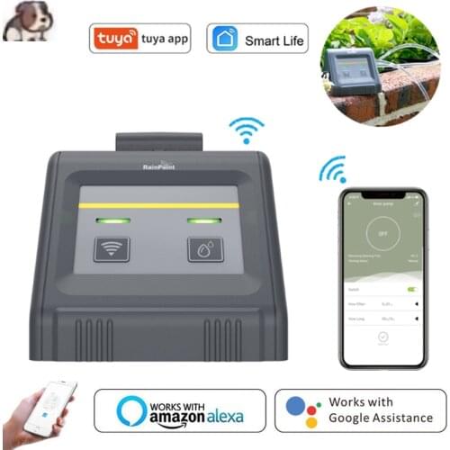 Tuya Rainpoint Smart WiFi Automatic Watering Timer Irrigation Timer Smart Life APP Controlled For Plants Garden Watering System
