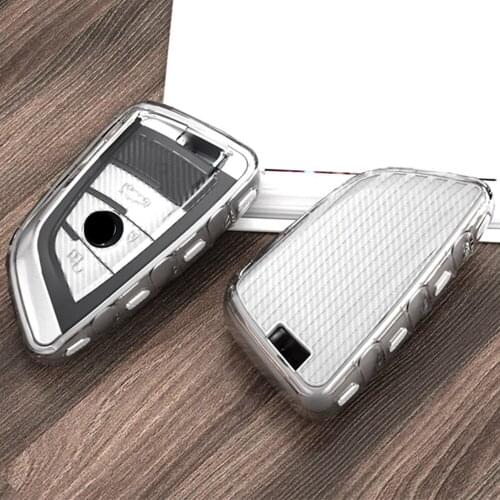 TPU Car Key Case Cover for BMW 1 2 7 Series X1 X5 X6 X5M X6M Car Key Remote Rubber Rubber Protect Cover 4 Buttons