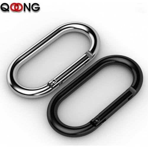 2 PCS Spring Opening Key Chains Aluminium Alloy Key Ring Holder Accessories For Jewelry DIY Findings Component Keyrings Q20