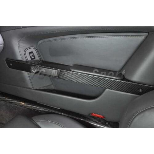 Dry Carbon Fiber Interior Trim Fit For 2006-2015 Aston Martin V8 Vantage&S V12 Vantage&S Door Handle Pull Replacement 2pcs