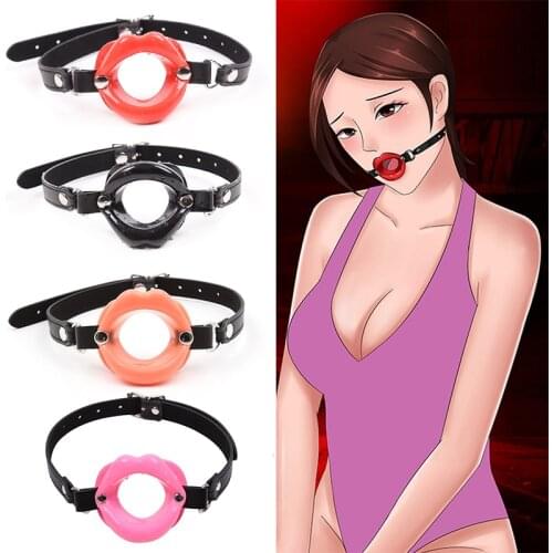 Adult Game Restraints O Ring Open Lips Silicone Gag Oral Sex Fetish Slave Bdsm Bondage Erotic Sex Toys For Women Couples Sexshop