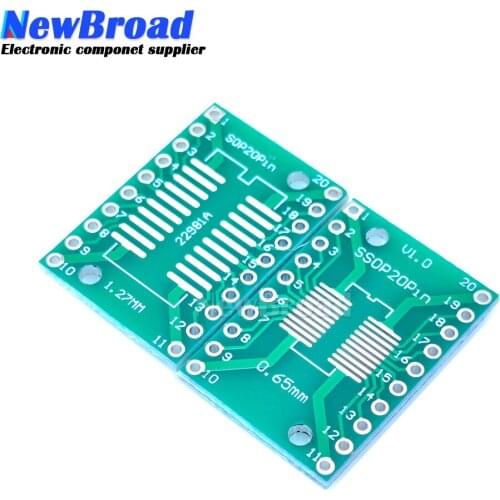 10pcs SOP28 SSOP28 TSSOP28 to DIP28 PCB Pinboard SMD To DIP 0.65mm/1.27mm to 2.54mm DIP Pin Pitch PCB Board Converter Socket