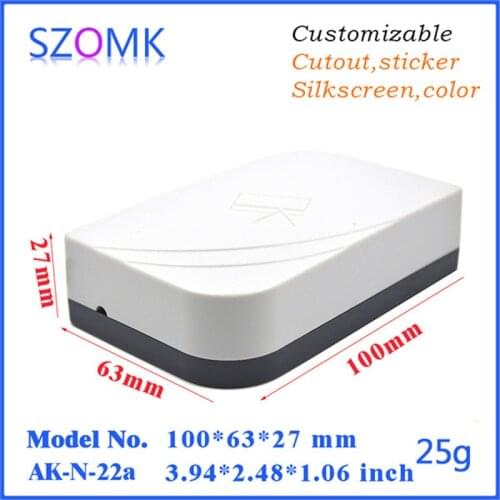 10 pcs, szomk electronics plastic enclosure pcb outlet boxes 100*63*27mm shell enclosure plastic box for PCB