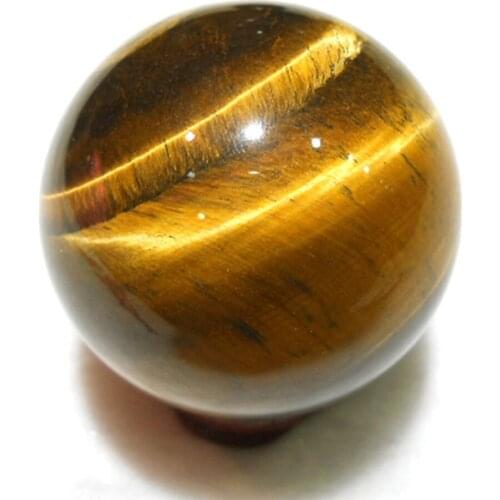 2pcs Natura Yellow Tiger Eye Stone Ball Natural Crystal Sphere Chakra Healing Crystal Meditation Massage Home Decoration Gift