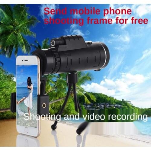40X60 Single Binoculars Hd with Mobile Phone Camera Low Light Night Vision Magnifying Glass