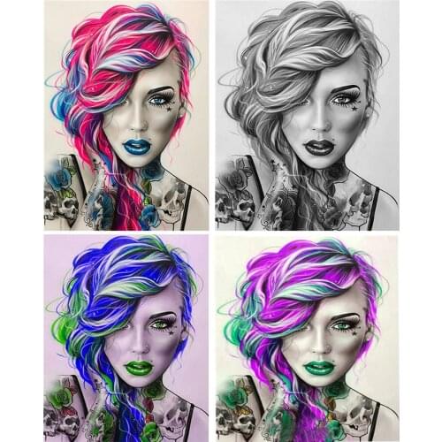 5D DIY Diamond Painting Full Portrait Diamond Embroidery Sale Woman Pictures Of Rhinestones Full Mosaic Decortion