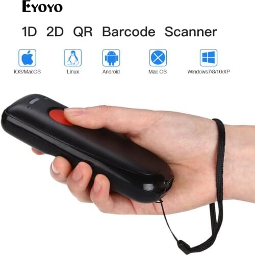 Eyoyo EY-004A 2D 2.4G Wireless Barcode Scanner 10M Compatible with bluetooth Tablet PC CCD Bar Code Reader QR Code Scanner