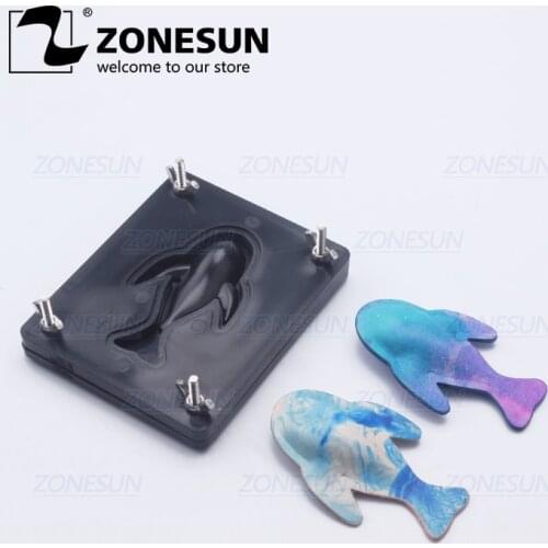 ZONESUN Fish DIY Key Chain Leather Shaped Mold Handcraft Tools Moldling Leather Punching Die Cuts Leathercraft Tool Sets