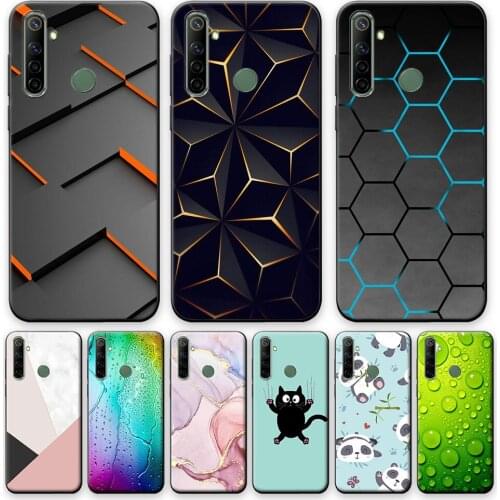 Realme 6i Case 6.5 inch Silicone Soft TPU Phone Cases For Oppo Realme 6i Ceometric Cool Protective Case Back Cover Pop Bumper