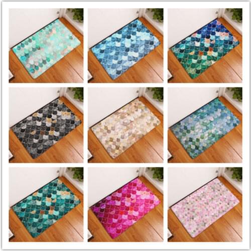 Sequins Color Floor Mats Living Rooms Anti-slip Carpet for Bedroom Kitchen Bathroom Rug Welcome Mats for Front Door