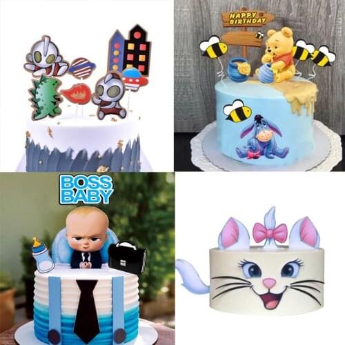 Sofia Froze Baby Boss Them Baby Boys & Girls Happy Birthday Party Cake Topper Barking Decoration Kids Shower Cupcake Toppers Set