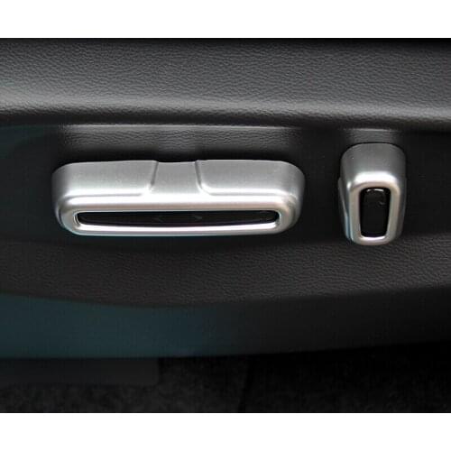 For Honda UR-V URV 2017 ABS Chrome Seat Copilot Seat Adjust Button Switch Trim Cover Car Interior Accessories