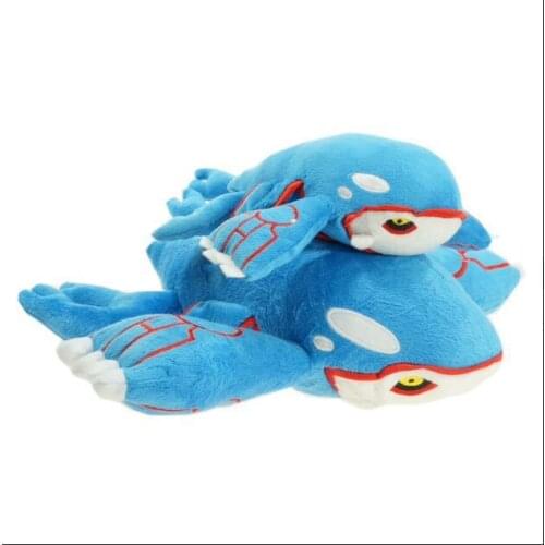 Pokemon Kyogre Collectible plush doll Hai Huangya The Hague King Blue Flying Fish Big Fish Kun Doll Doll Toy