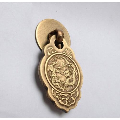 1 PCS Brass Dragon Handle Drawer Knob Furniture Wardrobe Shoe Closet Cabinet Door Single Hole Cone Pull Hardware