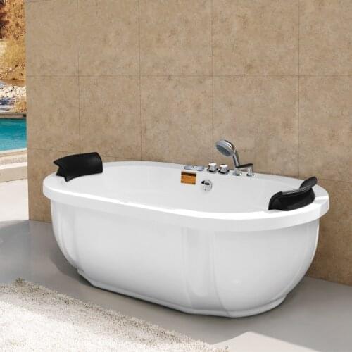 1.8 meter oval massage bathtub with shower and faucet M-2038A