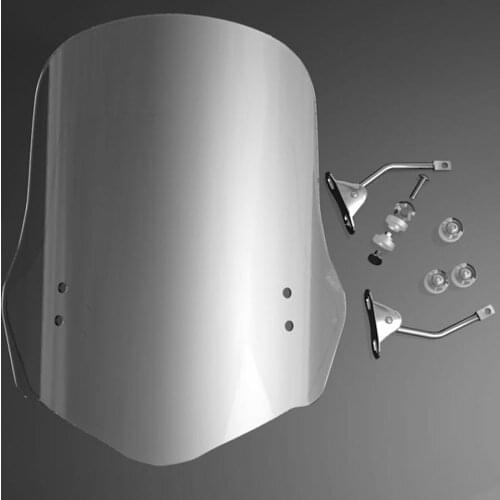 Motorcycle ABS Plastic 40CM/50CM 2size Front Windshield Protector Windscreen Wind Deflectors Clear LENS for Suzuki GW 250