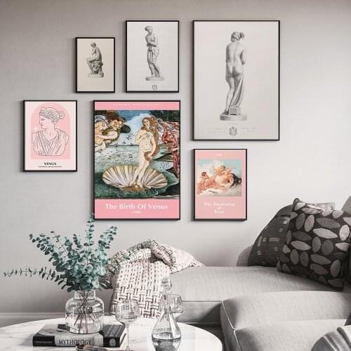 Ancient Greek Goddess Poster Canvas Painting Wall Art Roman Aphrodite Venus Prints Living Room Bedroom Home Decor Frameless
