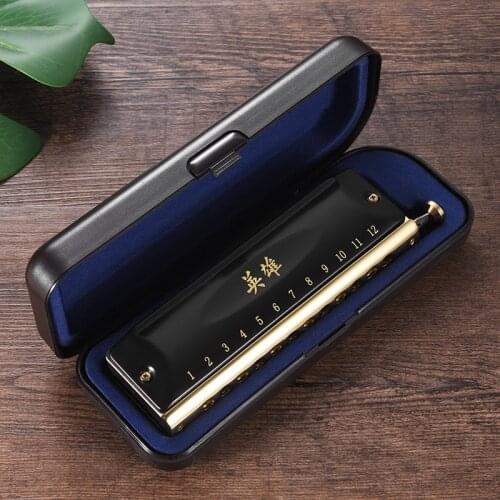 Mini Chromatic Harmonica Professional 16 Hole Portable Mouth Harp Accordion Instrument Arpa De Boca Woodwind Instrument ED50KQ