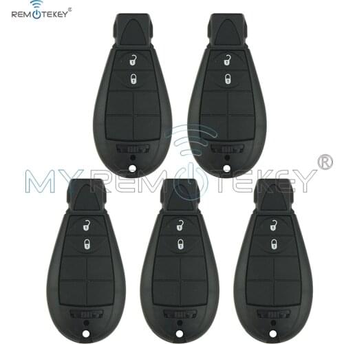 Remtekey 5pcs #0 Fobik 2 Button 434 Mhz Remote Car Key for Jeep Grand Cherokee 2008 2009 2010 2011 2012 2013 Replacement Key