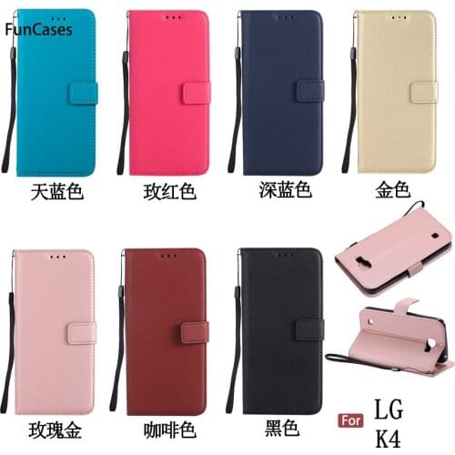 Luxurious Wallet Phone Case sFor Aksesuar LG K4 Bracket Case Ajax Geometric Silicone Case For LG K4 Positivo Etui Etuiji