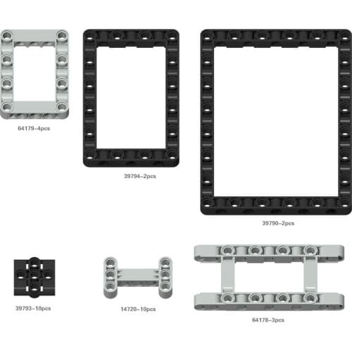 Technology building block EV3 robot accessories 39794 hole beam 39790 parts 64179 square beam 5x7 64178 3x3 hole arm 39793