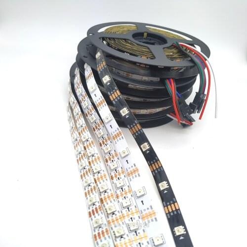 WS2813 sk9822 Dual-Signal independent IC Built-in Driver Chip SMD5050 Led Pixel Strip Lamp Programming DC5V 30/60/144leds/m