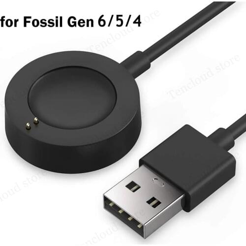 USB Charging Cable For Fossil Gen 4/5 Magnetic Fixed Charger Cradle For Emporio Armani 1m Magnetic Wireless Dock Station Adapter