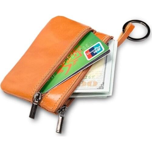 Ladies Kids Men Women Small Coin Credit Card Key Ring Wallet Pouch Purse Case 28GD