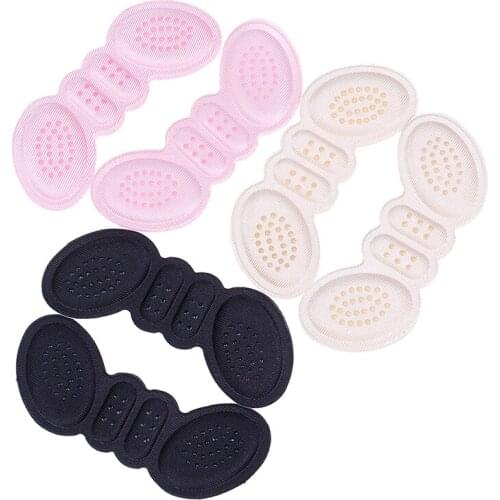 1pair Cotton Gel Shoe Pads Insoles For Foot Care Foam Foot Shoe Heel Stick Toothpaste Protector Anti Slip Pad
