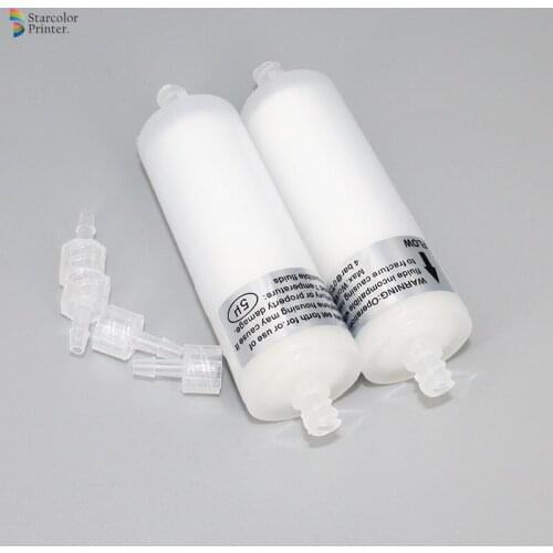 10PCS Capsule Ink Filter Printhead Solvent Ink 80mm Long for Allwin Solvent Printer Myjet High Quality White 27mm 5UM