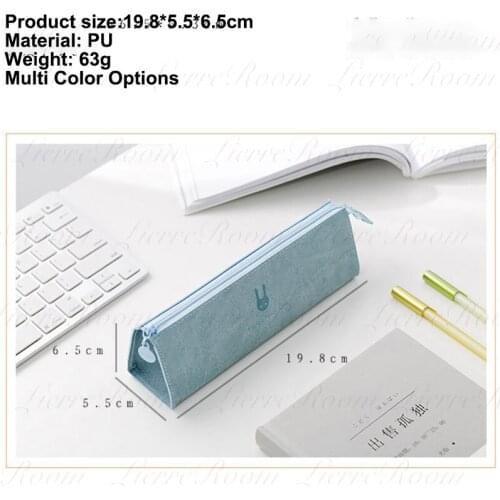 LierreRoom Large Capacity Storage Pouch Marker Pen Pencil Case Simple Stationery Bag For School Office College Student Girl Gift