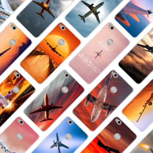 MLLSE Clouds Sky Aircraft colorful air plane Case Cover for Huawei NOVA 3 3i 4 Honor V20 8X 8A 7A Pro 7X 7C 7S 8 9 10 Lite Play