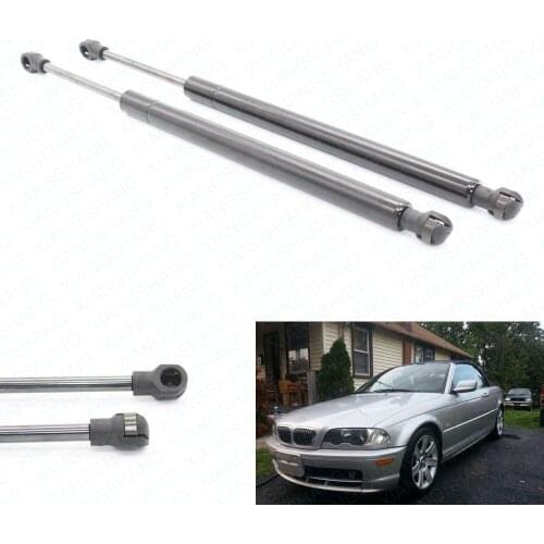 For 1998 1999 2000 BMW 328i 323Ci 323i 325i 330i Convertible 12.44 inch Auto Hood Gas Lift Supports Struts Prop Rod Arm Shocks