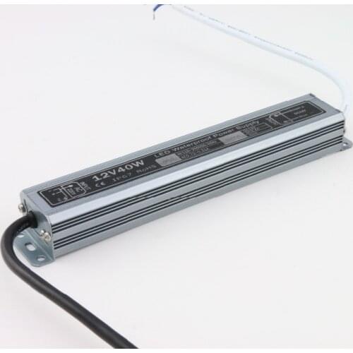 AC 100 v - 264 V DC 12 V 3.3 A Power supply electronic transformer 40W LED Lamp Driver IP67 alimentation Strip