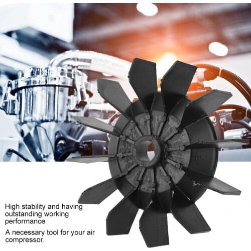 Engineering Plastic Fan Air Compressor Fan Replacement V Type 5P Fan Blade Pump Accessories Motor Fan Blade