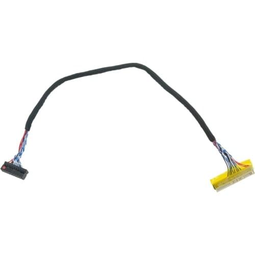 Free Shipping FIX-D6 30Pin LVDS Cable for HDMI controller 1ch 6bit 6 Bits 26cm for 14.1 15.0 15.4 inch TFT LCD panel LVDS DIY