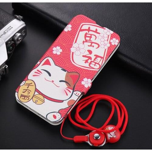 For Huawei Honor Play 4T Pro Exclusive Lanyard Cover Painting Flower Flip Leather Case With Card Holder