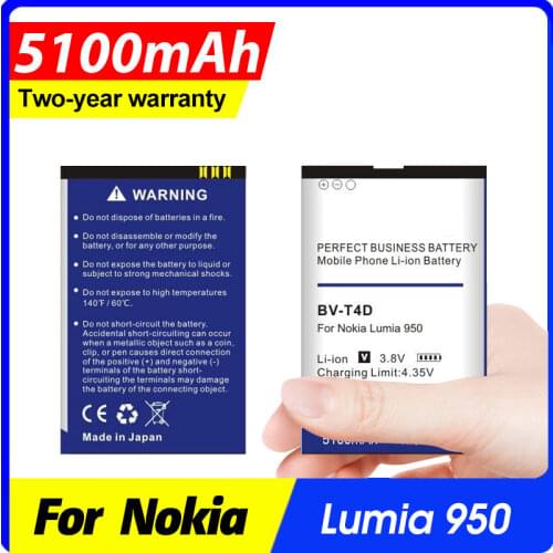 4800mAh BV-T4D BVT4D Li-ion Phone Battery for Nokia Microsoft Lumia 950 XL CityMan Lumia 940 XL RM-1118 BVT4D