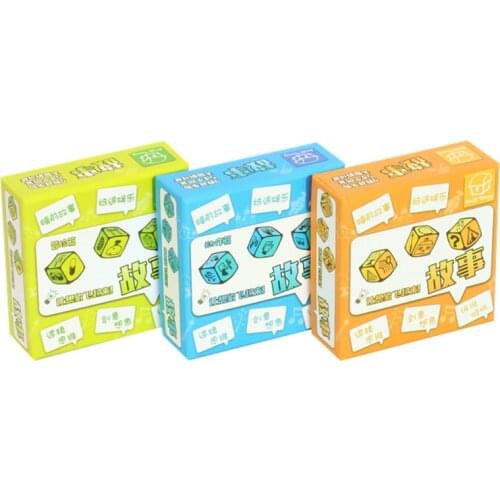 3 Kinds DIY Telling Story Dice Set Puzzle Board Game Family/Party/Friends Parents with Children Funny Imagine Magic Toys