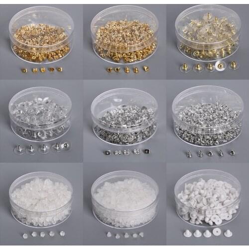 Plastic And Alloy Earring Backs Stoppers Stud Earring Stopper Back Plugs DIY Jewelry Findings Accessories Making As The Picture