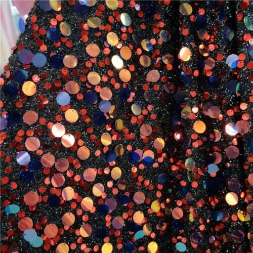 Club Party Dress Embroidered Glass Sequin Fabrics DIY Fashion Suitcases and Bags Hand Exhibition Background Decoration Fabrics